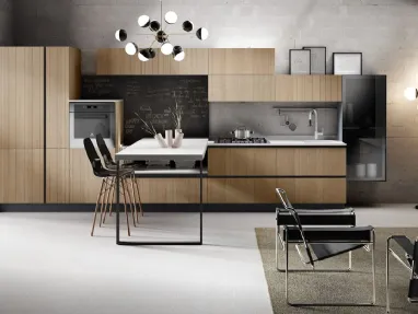 Cucina Moderna Matrix in Rovere Naturale di Mobilturi