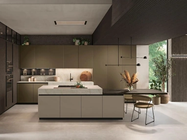 Cucina Moderna con isola Metropolis 01 di Stosa
