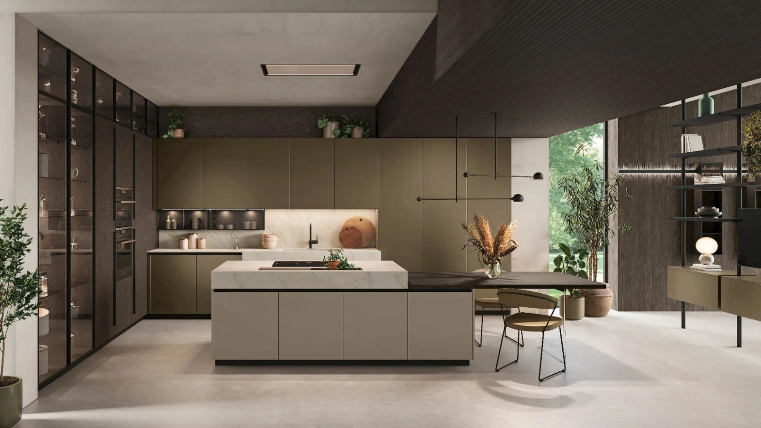 Cucina Moderna con isola Metropolis 01 di Stosa