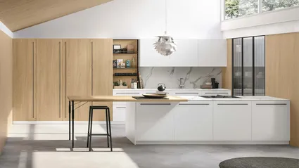 Cucina Moderna con penisola Metropolis 05 di Stosa