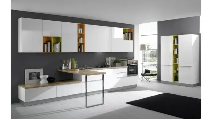 Cucina Mia 06 Bianco Lucido di Net Cucine