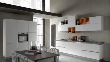 Cucina Moderna Delizia Bianco Opaco di Net Cucine