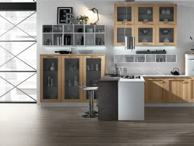 Cucina Moderna New Ego in Rovere Juta di Mobilturi