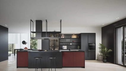 Cucina Moderna con isola Domino Composizione 03 di Prima Cucine