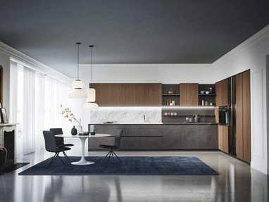 Cucina Moderna angolare Domino Composizione 05 di Prima Cucine