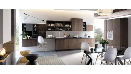 Cucina Moderna ad angolo Nala in Rovere Terra di Mobilturi