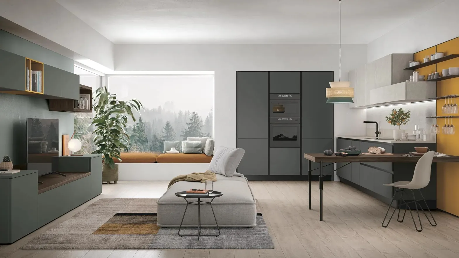 Cucina Moderna angolare Young 02 di Stosa
