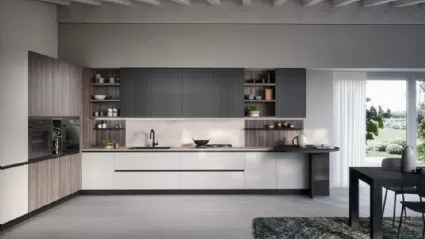 Cucina Moderna angolare Zoe Composizione 03 di Prima Cucine