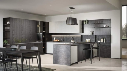 Cucina Moderna con penisola Zoe Composizione 04 di Prima Cucine