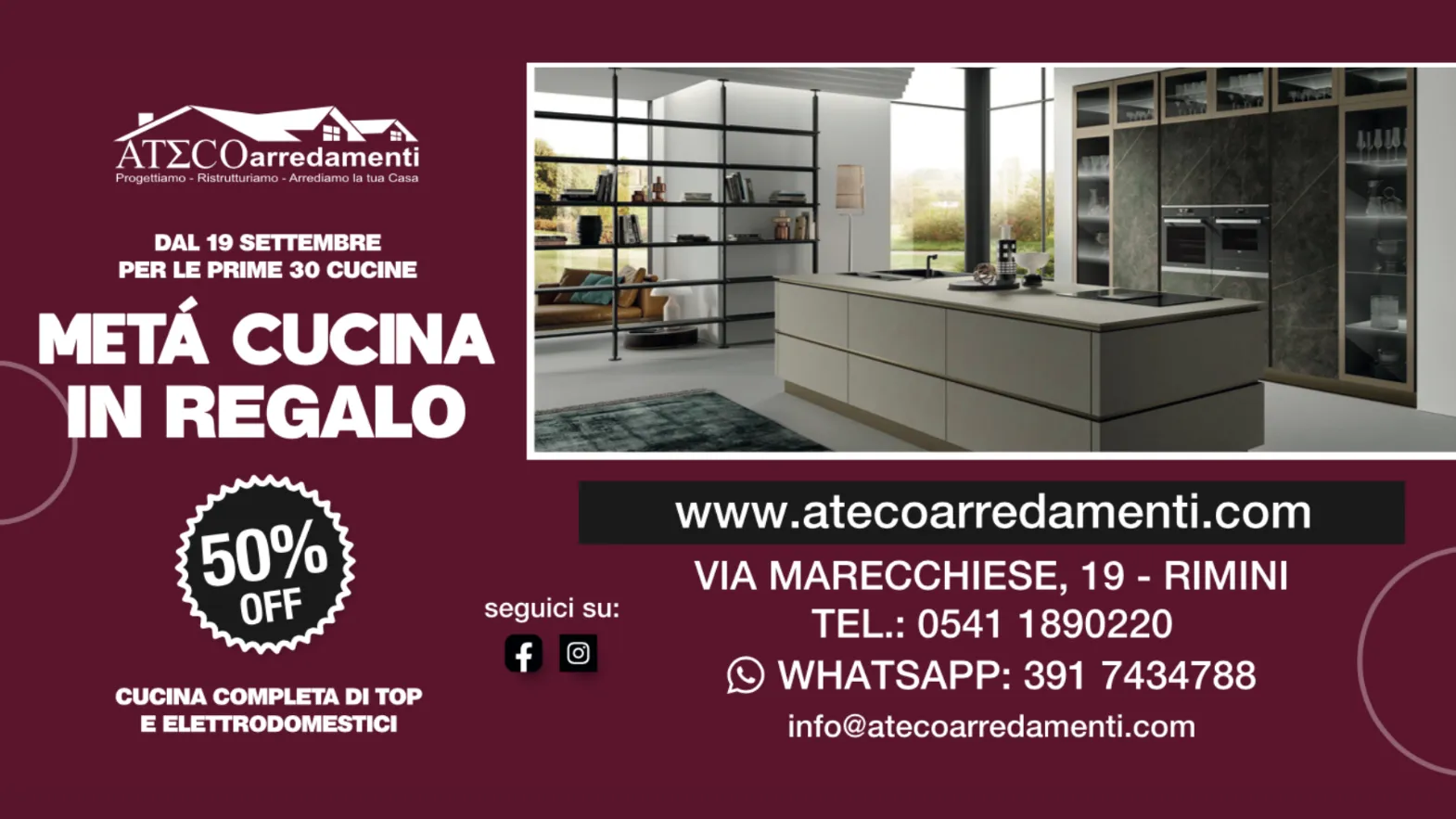 Promo Metà Cucina in Regalo