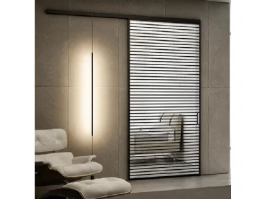 Porta per interni in vetro e alluminio Dakota Antracite di BiHome