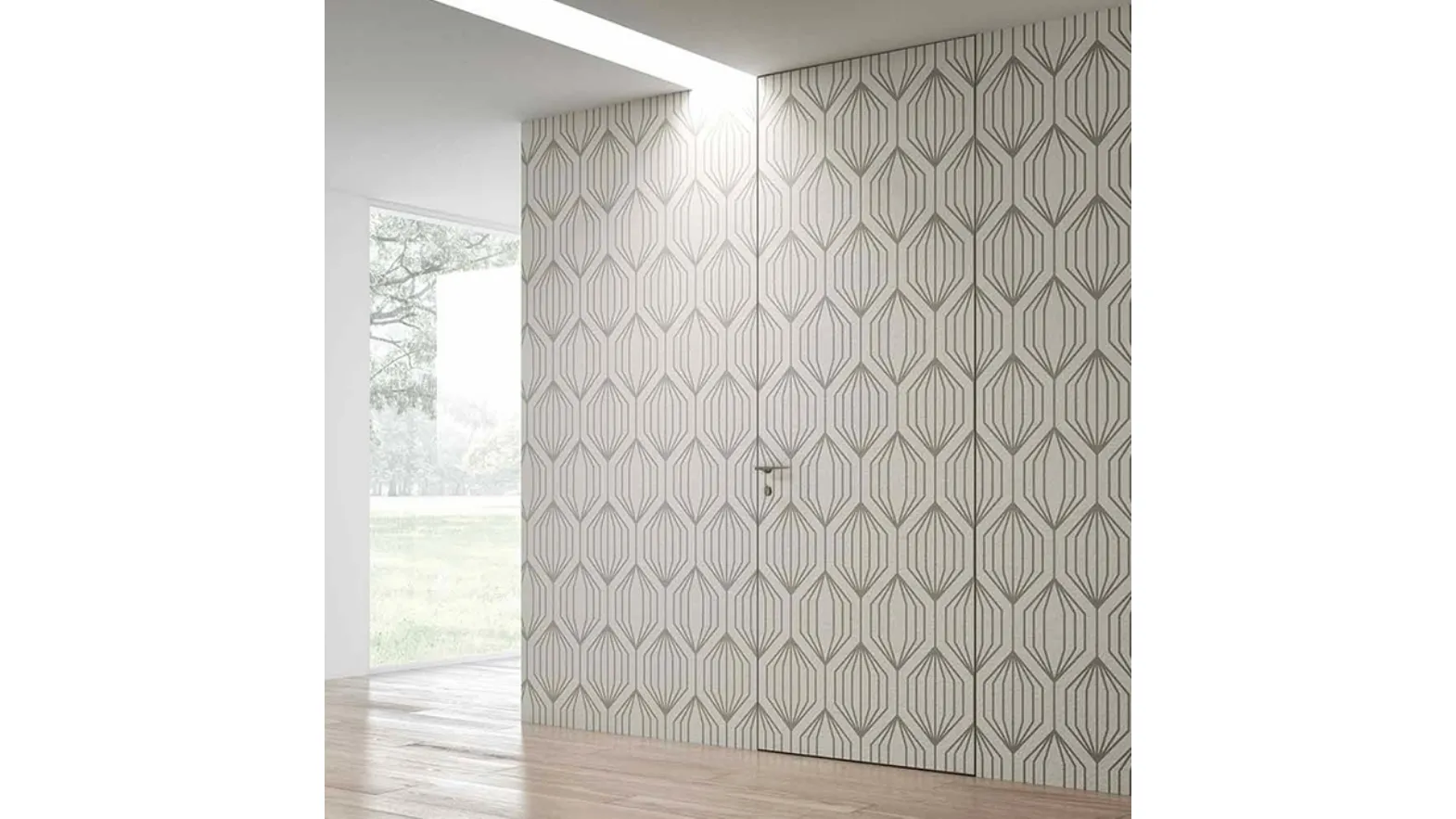 Porta per interni Filomuro CL Primer Verniciabile di Bihome
