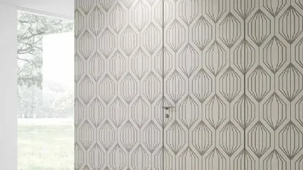 Porta per interni Filomuro CL Primer Verniciabile di Bihome