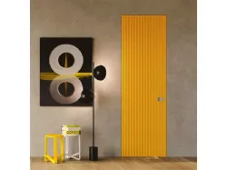 Porta per interni battente in laccato Giallo Filomuro Millerighe di BiHome