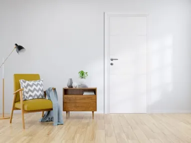 Porta per interni Innova 04 in laminato bianco di Nusco
