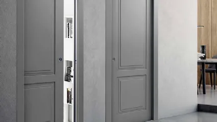 Porta per interni scorrevole a scomparsa PantoNext LP8 in laccato Quarzo Opaco di BiHome