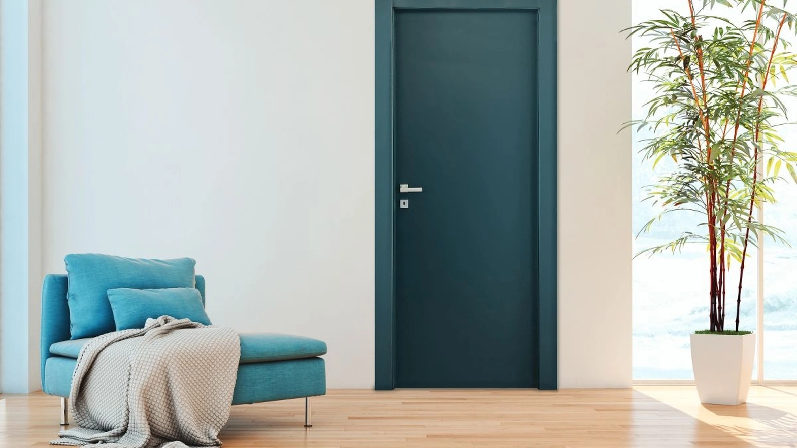 Porta per interni Sublime Soft Blu di Nusco
