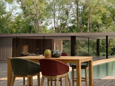 Tavolo Maricruz in teak riciclato di Bizzotto