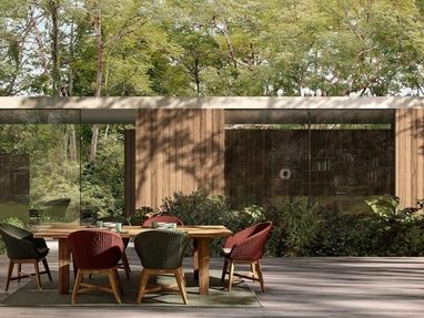 Sedia in corda e teak Coachella di Bizzotto