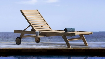 Lettino in Teak Maryland di Bizzotto