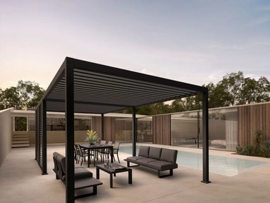 Pergola Ocean Antracite a isola di Bizzotto